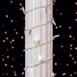*NEW* True Twinkle® LED Christmas Lights 50 LED Pure White 25' Long White Wire