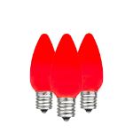 C9 - Red - Ceramic (plastic) LED Replacement Bulbs - 25 Pack