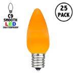 PeakPro C9 Smooth Ceramic LED Bulbs - Orange - 25 Pack