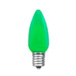 C9 - Green - Ceramic (plastic) LED Replacement Bulbs - 25 Pack