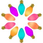 C7 RetroGlo Groovy Multi Colored Ceramic LED Replacement Bulbs - 25 Pack