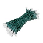 G12 50 LED Pure White 6" Spacing Green Wire