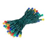 G12 50 LED Multi Color 6" Spacing Green Wire