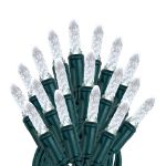 M5 50 LED Pure White 6" Spacing Green Wire