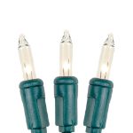 35 Light 17' Long Green Wire Christmas Mini Lights