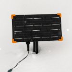 *NEW* True Twinkle® Pure White LED Solar Mini Lights 100 Light String 4" Spacing Green Wire