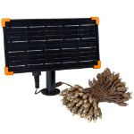 *NEW* True Twinkle® Warm White LED Solar Mini Lights 100 Light String 4" Spacing Brown Wire 