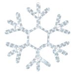 15 inch Fancy LED rope light snowflake Pure White