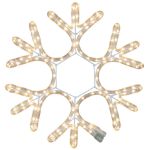 15 inch Fancy LED rope light snowflake Warm White