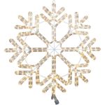 24" Fancy Warm White LED Snowflake