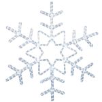 36" Deluxe LED Snowflake Pure White