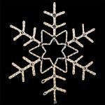 36" Deluxe LED Snowflake Warm White