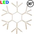 36" LED Snowflake Warm White