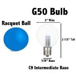 Pure White LED G50 Globe Bulbs - 25pk
