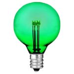 Green - G40 - Glass LED Replacement Bulbs - 25 Pack