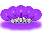 Purple - G40 - Glass LED Replacement Bulbs - 25 Pack