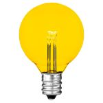 Yellow - G40 - Glass LED Replacement Bulbs - 25 Pack