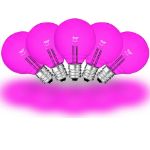 Pink - G40 - Glass LED Replacement Bulbs - 25 Pack