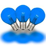 Blue - G30 Glass LED Replacement Bulbs - 25 Pack