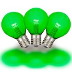 Green - G30 Glass LED Replacement Bulbs - 25 Pack
