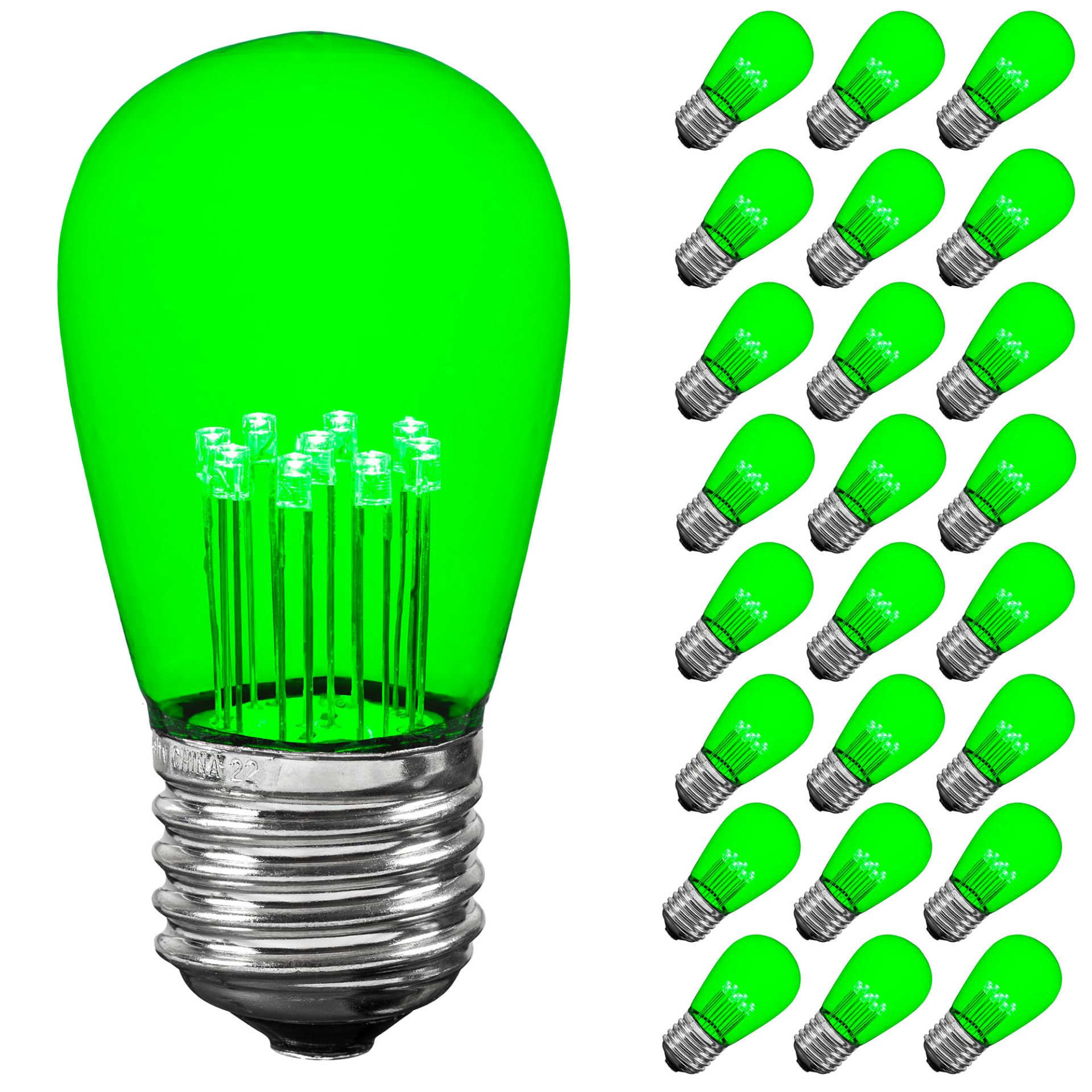 LED S14 Outdoor Patio Edison Replacement Bulbs, Warm White, E26 Base - Bild 18 von 49