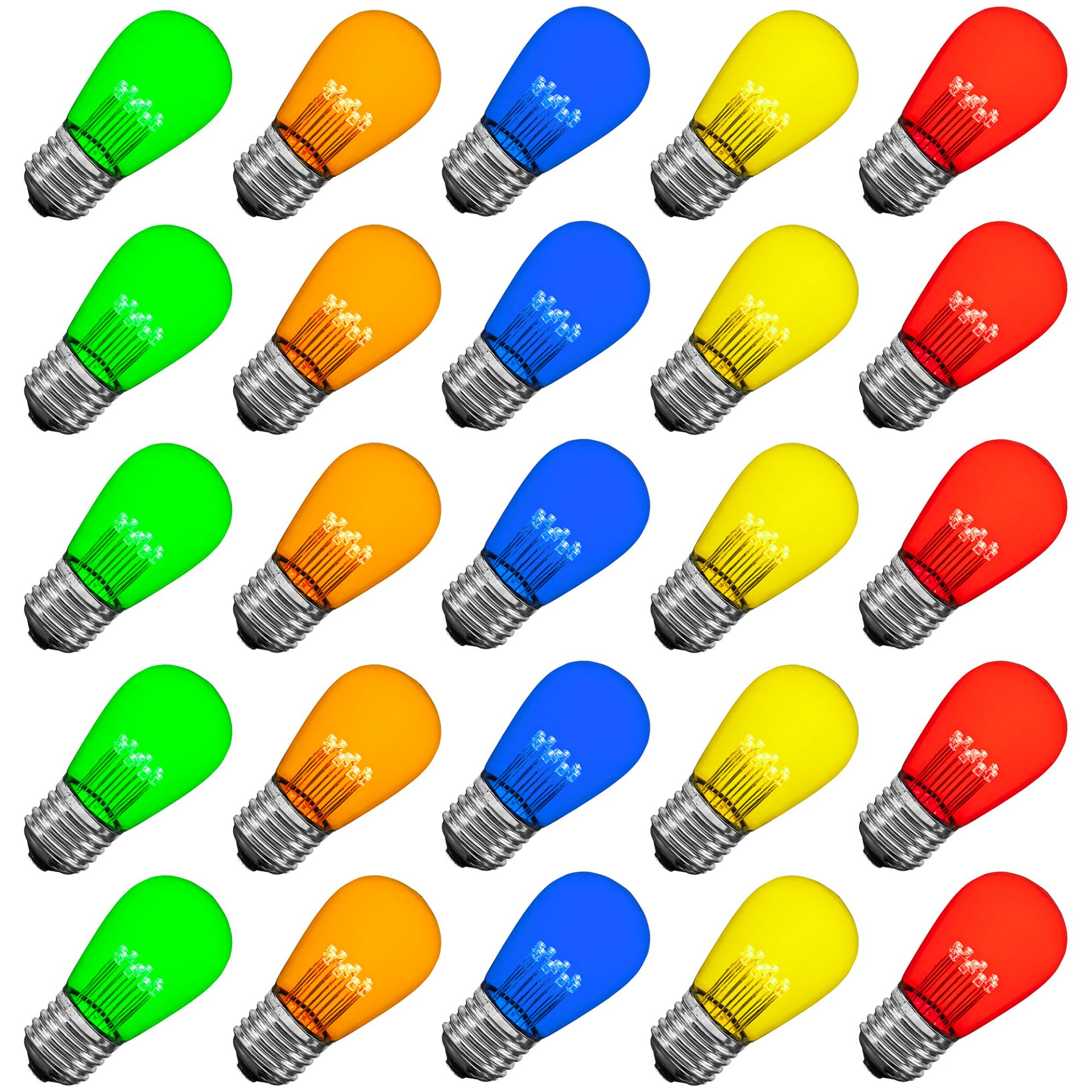 LED S14 Outdoor Patio Edison Replacement Bulbs, Warm White, E26 Base - Bild 8 von 49