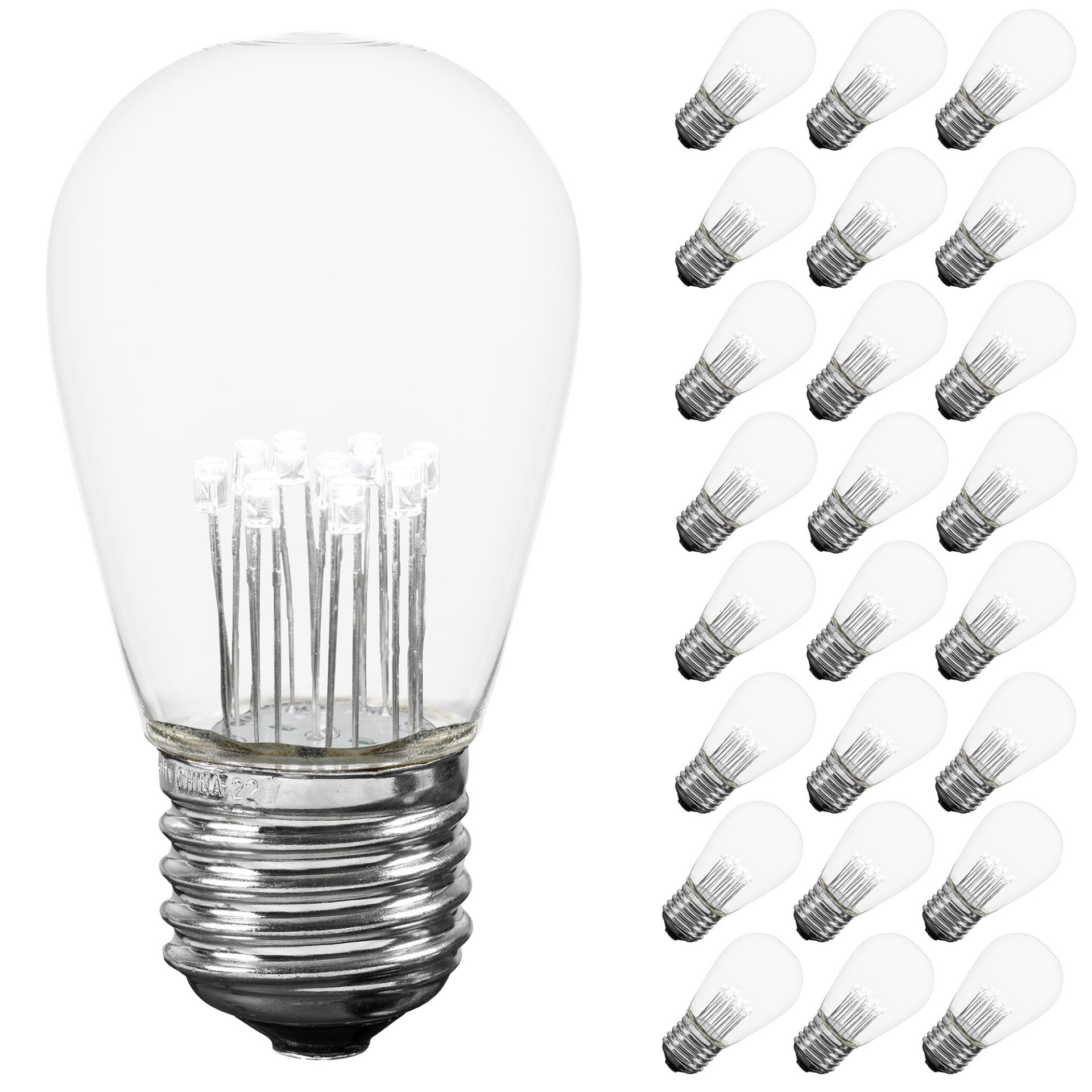 LED S14 Outdoor Patio Edison Replacement Bulbs, Warm White, E26 Base - Bild 24 von 49