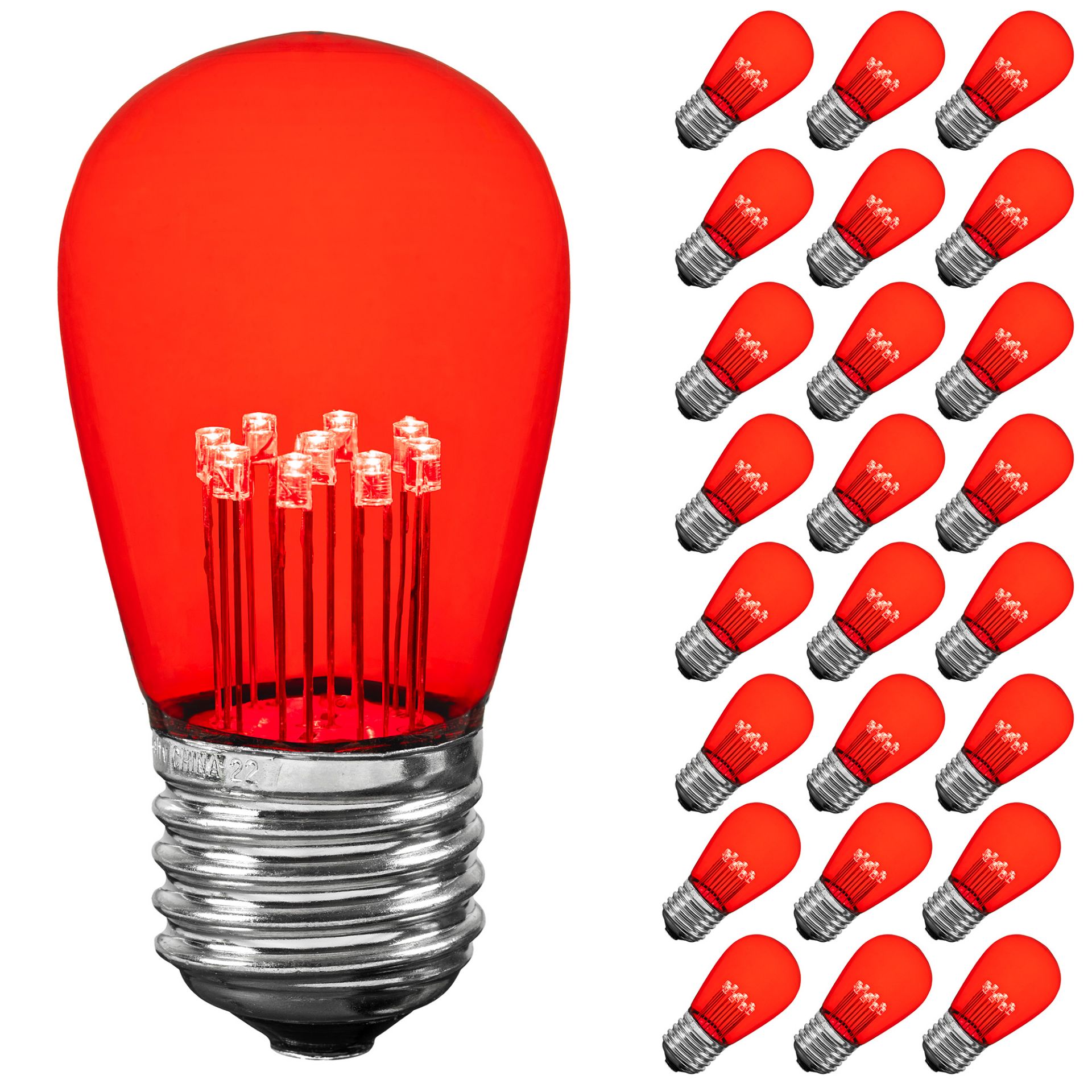 LED S14 Outdoor Patio Edison Replacement Bulbs, Warm White, E26 Base - Bild 31 von 49