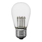 5 Pack Pure White S14 LED Medium Base e26 Bulbs w/ 9 LEDs