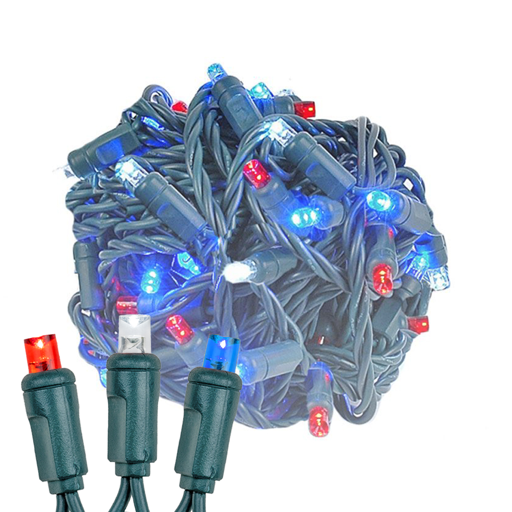 100 Light LED Christmas Mini Light Set, Patio Light, Warm White, Green Wire, 50’ - Picture 32 of 48