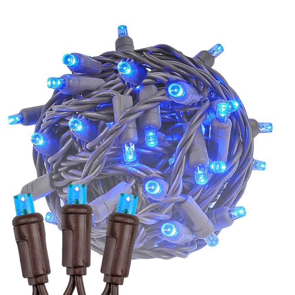 100 Light LED Christmas Mini Light Set, Patio Light, Warm White, Brown Wire, 34’ - Bild 8 von 39
