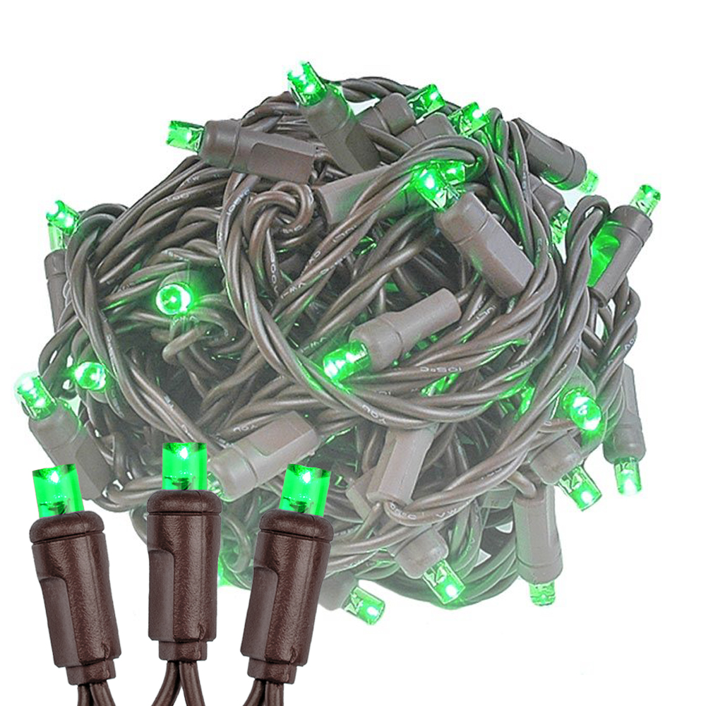 100 Light LED Christmas Mini Light Set, Patio Light, Warm White, Brown Wire, 34’ - Bild 13 von 39