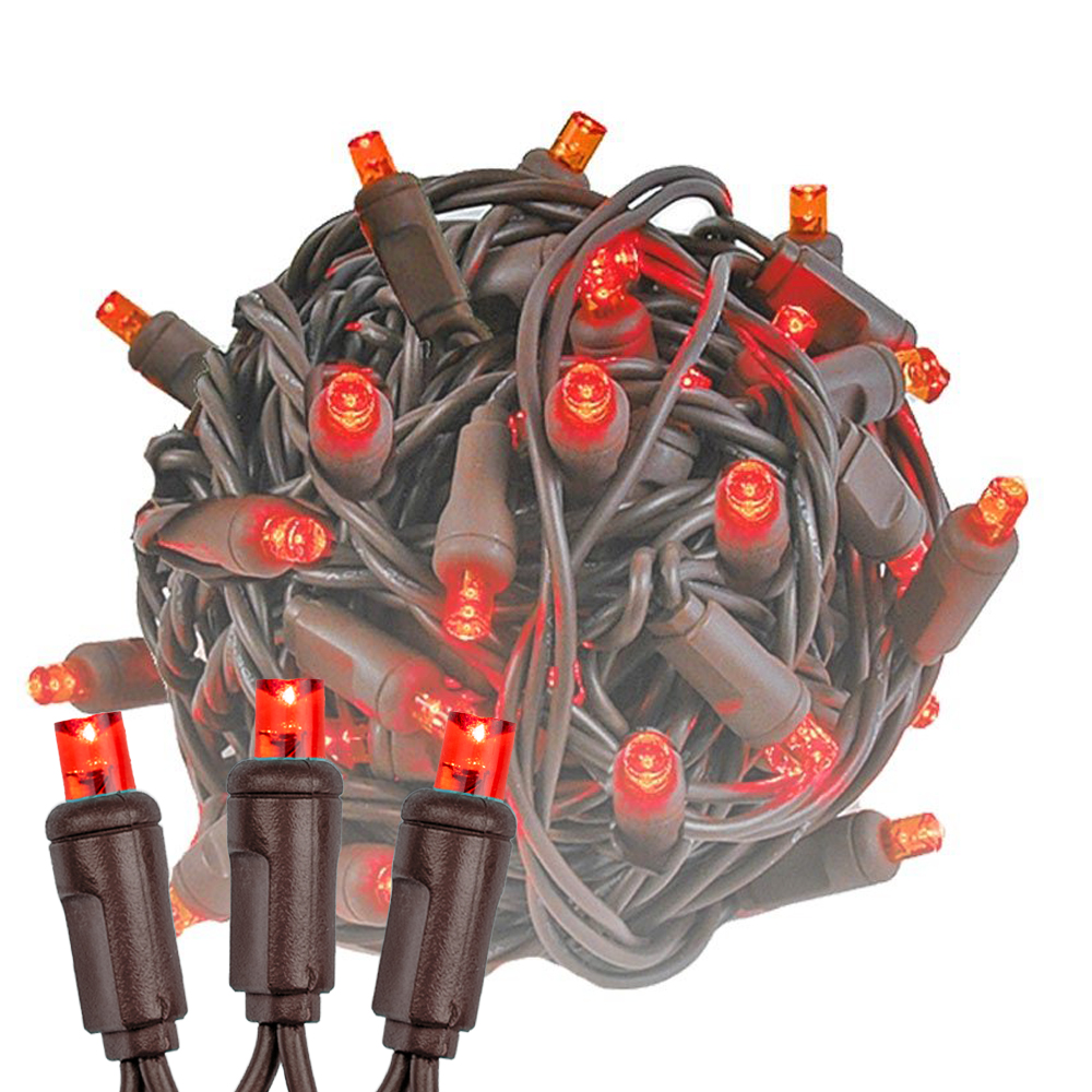 100 Light LED Christmas Mini Light Set, Patio Light, Warm White, Brown Wire, 34’ - Bild 28 von 39