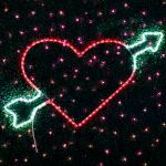 34" Arrow Heart LED Rope Light Motif