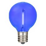 Blue - G40 - Plastic Filament LED Replacement Bulbs - 25 Pack