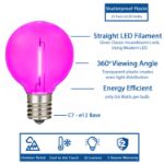 Pink - G40 - Plastic Filament LED Replacement Bulbs - 25 Pack