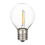 Pure White - G30 - LED Filament Plastic Globe Bulbs - 25 Pack