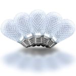 Pure White Diamond Faceted S14 LED Medium Base - 25pk