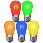 ☺︎　新品　FIMO bulbs デザイナーズライト　12個セット LED Glass Flex Filament multi colored S14 Replacement Christmas