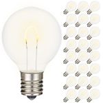 Warm White G40 U-Shaped LED Glass Flex Filament Replacement Bulbs 25 Pack