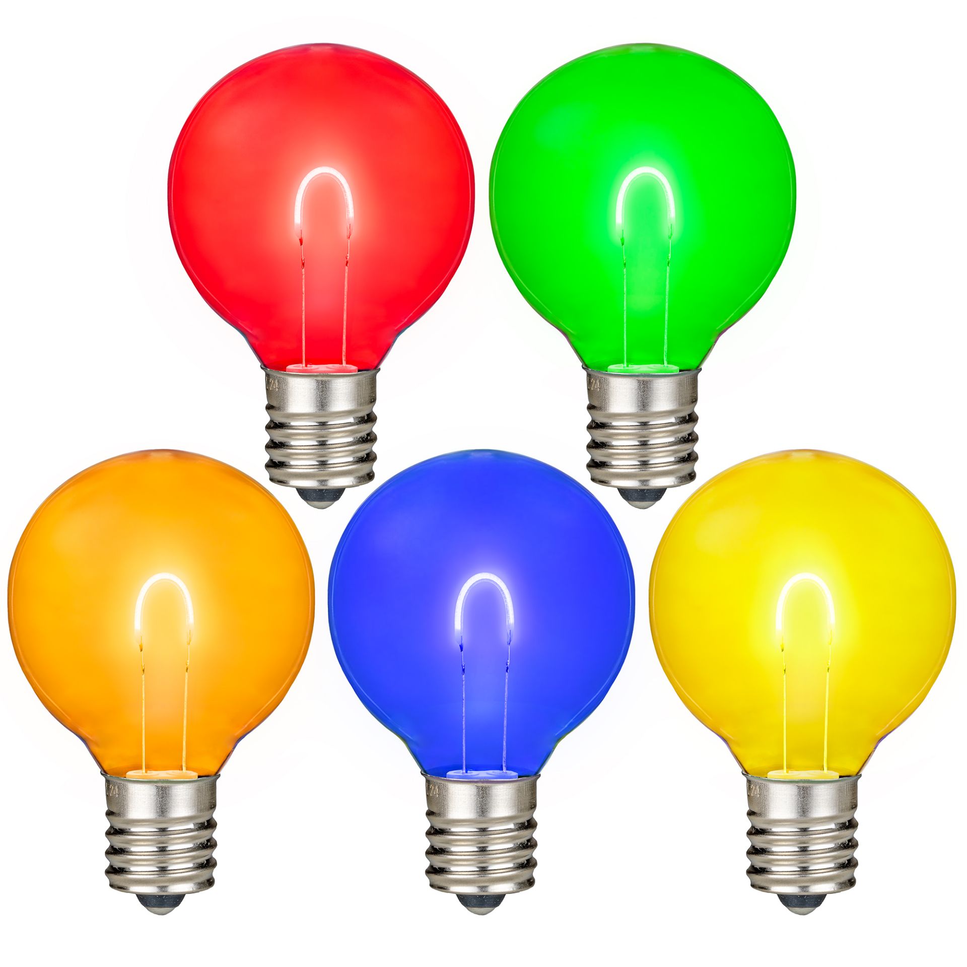 25 Pack LED G40 Plastic Filament Outdoor Globe Replacement Bulbs, Warm White - Bild 29 von 52