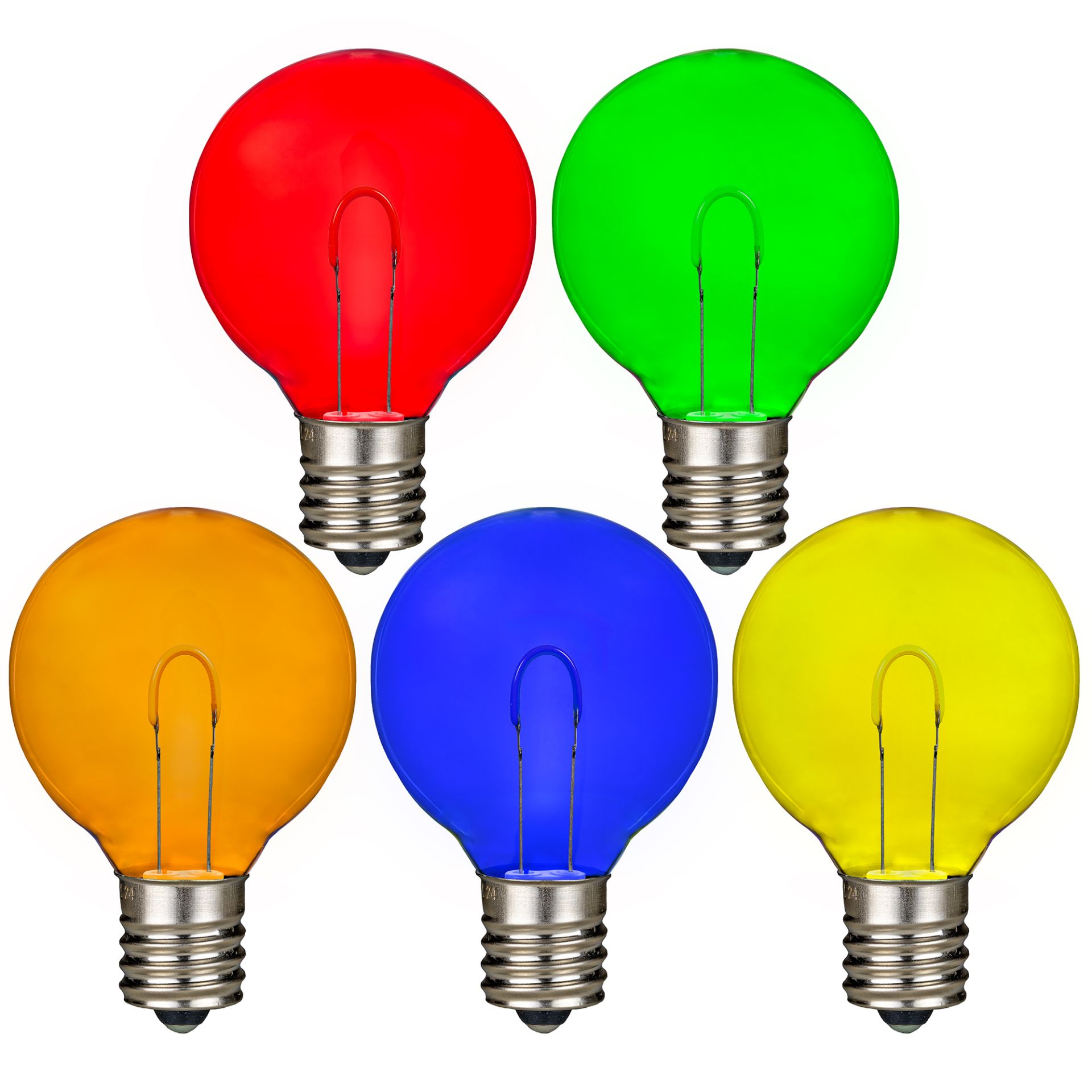 25 Pack LED G40 Plastic Filament Outdoor Globe Replacement Bulbs, Warm White - Bild 32 von 52