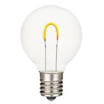Pure White G40 U-Shaped LED Plastic Flex Filament Replacement Bulbs 25 Pack