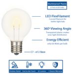 Warm White G40 U-Shaped LED Plastic Flex Filament Replacement Bulbs 25 Pack