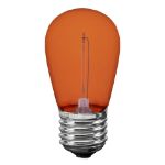 Orange S14 LED Plastic Filament Medium Base e26 Bulbs  - 25pk
