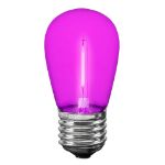 Pink S14 LED Plastic Filament Medium Base e26 Bulbs  - 25pk