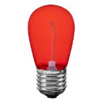 Red S14 LED Plastic Filament Medium Base e26 Bulbs  - 25pk