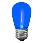 Blue S14 LED Plastic Filament Medium Base e26 Bulbs  - 5pk