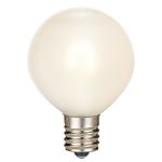 Warm White Satin G50 U-Shaped LED Glass Flex Filament Replacement Bulbs 25 Pack