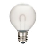 Warm White Satin G50 U-Shaped LED Glass Flex Filament Replacement Bulbs 25 Pack